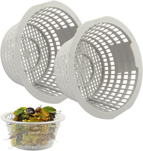 CALIDAKA 2PCS Skimmers Pool Replacement Skimmer Basket, Fits Most above Ground Wall Skimmers Pool Supplies Skimmers Basket, Skimmer Basket Random ...