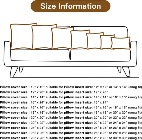 OTOSTAR Linen Throw Pillow Covers Set of 2 Decorative Square Pillowcases Cushion Covers 28x28 Inch for Home Decor Sofa Bedroom Car 70 x 70 CM Dark...