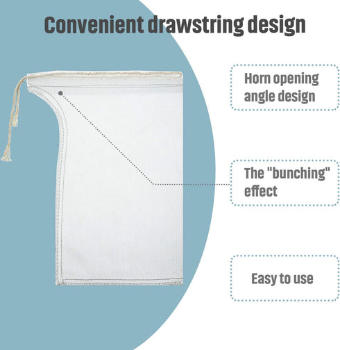 Shappy Compost Tea Bag, Pump Strainer Mesh Filter Bag with Drawstring, 600 ?m for Prevents Clogging During The Straining Process(10 Pieces,23 x 16...