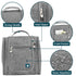 PAVILIA Toiletry Bag Travel Bag for Women Men, Hanging Cosmetic Organizer, Water Resistant Makeup Bag for Accessories Toiletries, Large Travel Ess...