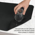 QPIX DIGITAL Coffee Mat for Countertop - 19"x12" Mat for Coffee Maker, Super Absorbent Dish Drying Mat, Quick Dry Bar Mat - Black Countertop Mats ...