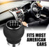 Universal Shift Knob 6 Speed Manual Gearbox Shift Knobs Fit for Most Car Transport Vehicles?Round Head R Down?...