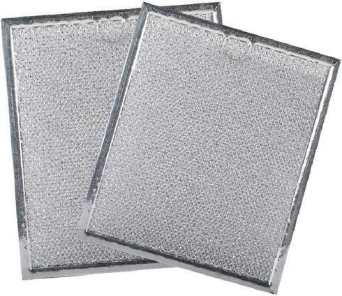 Podoy WB6X486 Microwave Grease Filters Replacement Parts Compatible with GE Hotpoint 9’’ by 7.75’’ Range Oven Hood Aluminum Filter (Pack of 2)