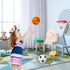 Toddler & Little Kids Basketball, 5" Mini Basketball w/Pump, Small Inflatable Balls for Boys and Toddler, Indoor Outdoor Basketball Set, Safe PVC ...
