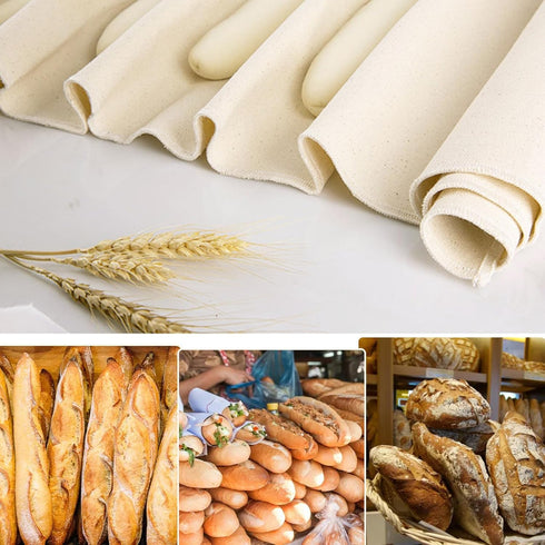 3PCS Proofing Cloth for Bread Baking 17x29 Inches Linen Bread Towel Pastry Cloth for Rolling Dough Flour Sack Towels for Bread Proofing...