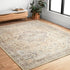 Loloi Hathaway Collection HTH-07 Multi/Ivory 2'-0" x 5'-0", .25" Thick Accent Rug, Soft, Durable, Printed, Modern, Low Pile, Non-Shedding, Easy Cl...