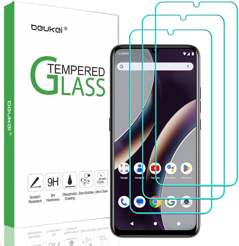 beukei (3 Pack) Designed for BLU G73L / BLU G73 Screen Protector Tempered Glass,Touch Sensitive,Case Friendly, 9H Hardness...