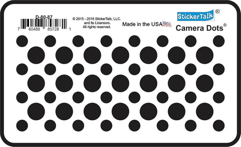 StickerTalk Original Camera Dots Webcam Covers, 1 Sheet of 32 Stickers at 0.25 inches Diameter, 21 Stickers at 0.375 inches Diameter....