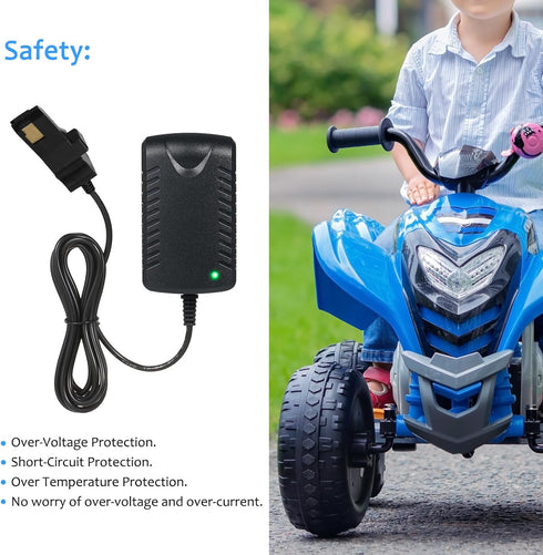 12V Charger for Power Wheels Battery 12 Volt Battery Charger for Fisher-Price Power Wheels Gray Battery and Orange Top Battery...