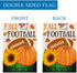 Fall Football Garden Flag 12x18 Inch Double Sided Pumpkin Outdoor Fall Football Party Decorations Sign Autumn Farmhouse Small Burlap Garden Flags ...