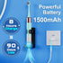 Portable Electric Soft Toothbrush with Travel Case, 90-Day Largest Battery Life, 10 Brush Heads, 15 Modes Deep Clean, Ergonomically-designed for E...