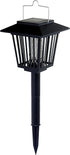 New & Improved Solar Powered Zapper- Enhanced Outdoor Flying Insect Killer- Hang or Stake in the Ground- Cordless Garden Lamp- Portable LED Machin...