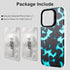 Compatible with iPhone 13/14/15 Case, Blue Leopard Print for Girl Women Men, TPU Bumper Clear Phone Case Cover Designed for iPhone 13/14/15 6.1 In...