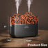 Volcano Humidifier, 400ml Double Mist USB Personal Desktop Humidifier for RV, Office, Bedroom etc. Auto Shut-Off, 2 Mist Modes, Super Quiet - Blac...