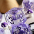 Mushroom Resin Dice Set D&D, DNDND 7PCS D&D Dice Set with Gift Velvet Bag for Dungeons and Dragons Role Playing Games and Tabletop Games?Purple Mu...