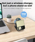 Fast Wireless Charger for Samsung - 2 in 1 Foldable Travel Charging Station, Compatible with Samsung Galaxy Z Flip 6/5/4 Series and Motorola Razr+...