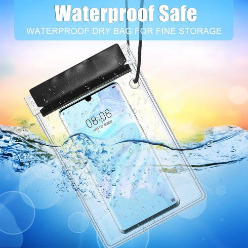 Meetory Clear Waterproof bags Pouch Dry Bags For Camera Mobile Phone Maps Kayak Document Holder,3 Piece Waterproof Plastic Pouch Document Holder U...