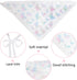 Kerchief Headbands Bandana, 3pcs Hair Bandanas for Women Boho, Butterfly Lace Headscarf Flower Knitted Floral Hair Bandanas for Women, Headwrap fo...