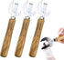 3 PACK Stainless Steel Kitchen Utensil Multifunctional Lid Remov with Wood Handle Bottle Punch Can Opener for Camping and Traveling...