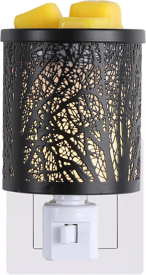 Warmers Pluggable Fragrance Warmer Exquisite Forest Iron Wall Sconce- Decorative Plug-in for Warming...