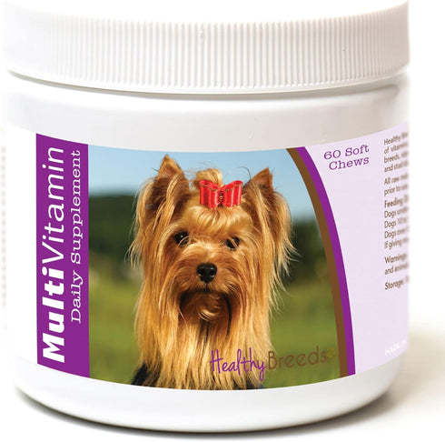 Healthy Breeds Yorkshire Terrier Multi-Vitamin Soft Chews 60 Count...