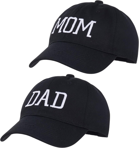 Mom and Dad Hats Adjustable Embroidered Baseball Cap for Couples Parents Fathers Black...