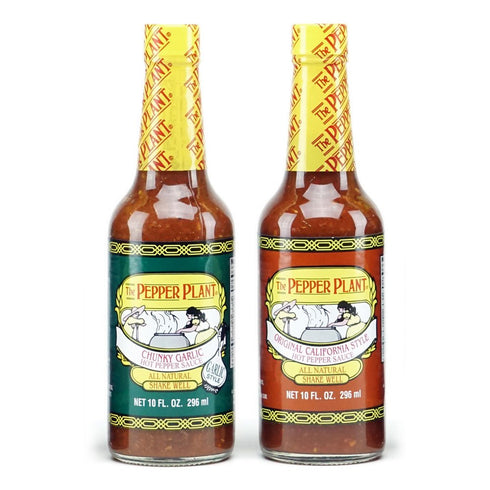 The Pepper Plant Original & Chunky Garlic Hot Sauce Combo Pack...