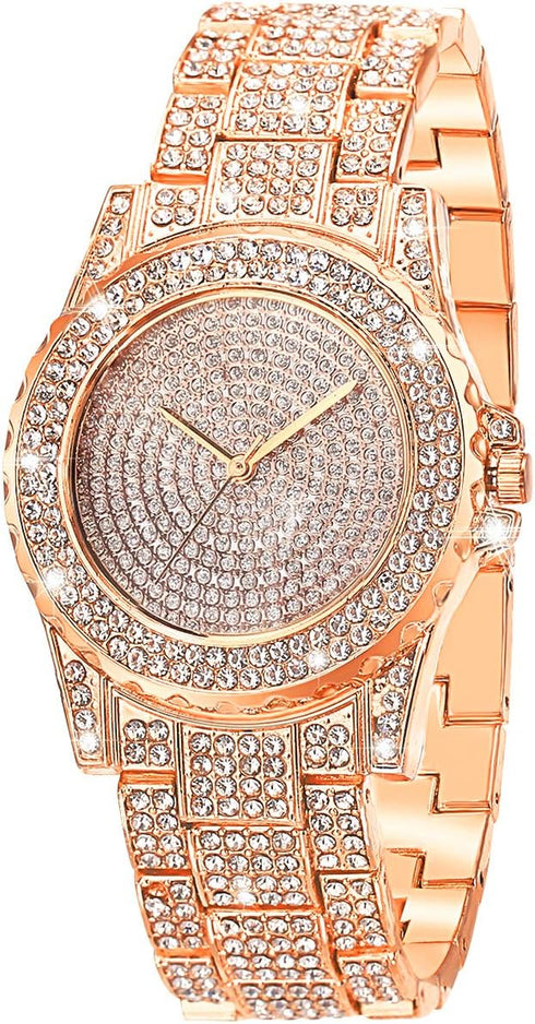 ManChDa Diamond Watch for Women Iced Out Watch Bling Rhinestone Watches...