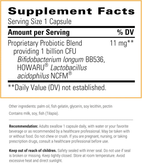 Integrative Therapeutics Probiotic Pearls - Digestive Health & Gut Health Supplement* - Lactobacillus Acidophilus & Bifidobacterium - Daily Digest...