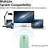 Wireless Mouse Bluetooth,Rechargeable LED Bluetooth Mouse(BT 5.1+2.4G), Silent Computer Mice for Laptop Desktop, MacBook, Windows, Mac OS,Green...
