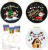 KAHEAUM Embroidery Kit for Beginners Adults Christmas Cross Stitch Kits for Kids Starter Gift, 3 Set Stamped Hand Craft Embroidery Patterns with F...