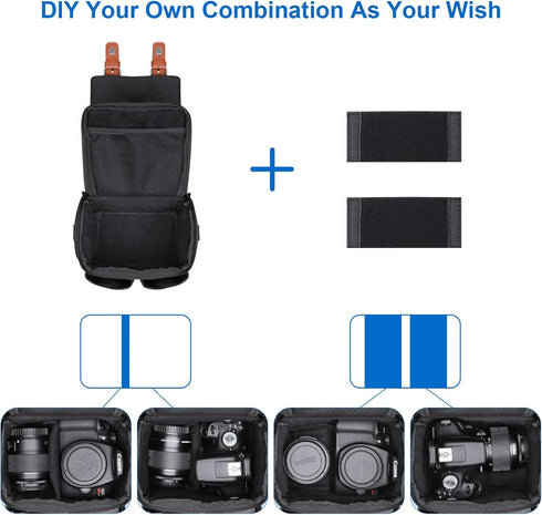 XANAD DSLR Camera Bag,SLR/Mirrorless Case for Sony/Canon/Nikon/Samsung/Olympus/Pentax/Panasonic,Fit Sony Alpha7R V / 7 IV/Alpha a6000 / a7 III ILC...