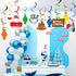 30CT Gone Fishing Party Decorations Fishing Banner Fish Hanging Swirl Ceiling Streamers Little Fisherman The Big One Baby Shower Photo Props Fishi...