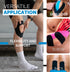 Joint Forces Waterproof Kinesiology Tape - 2 inches x 16.5 ft. per roll, Latex-Free, for Muscle Pain Relief and Joint Support (Blue)...