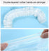 200pcs Plastic Elastic Bowl Covers Reusable, Bowl Covers For Bread Proofing, Elastic Food Storage Covers, Plastic Bowl Covers for Bread Rising, El...