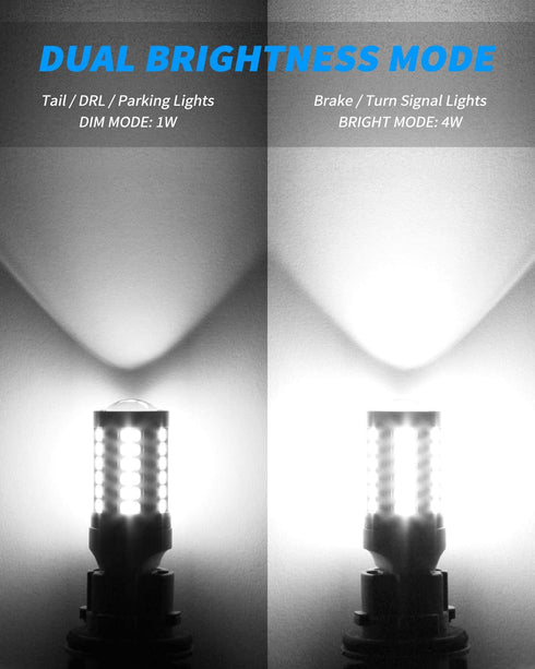 Yorkim 7440 Led Bulb Bright White Lights, T20 Led Bulb, 7443 7441 Led Bulbs, W21W Lights, 7444 Bulbs for reverse/backup/brake light - 5730 33 SMD ...
