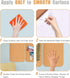 2 PCS 12.5"*5.5" Self-Adhesive Cork Board, 1/2"(12mm) Thick Cork Boards for Walls, 12.5"*5.5" Bulletin Board, Cork Board Tiles for Office, Home, S...