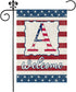 Monogram Letter A Garden Flag 4th of July Patrioctics 12x18 Inch Double Sided for Outside Small Burlap Family Last Name Initial Yard Flag...