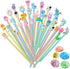 AUAUY Pencils #2 HB, Fun Pencil with Cartoon Pencil Toppers, 15PCS Wood-Cased Pencils, Graphite Pencils, Cute Pencils for Kids, Sketch Gift Pencil...
