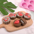 Actvty Round Chocolate Cookie Molds, 3 Pieces 12-Cavity Cylinder Chocolate Silicone Molds for Covered Oreo, Cookies Candy Jelly Mini Cakes and Muf...