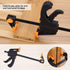 4pcs F-Shaped Bar Clamps, Woodworking Clip,Woodworking F Clamp,4inch Clip Grip Quick Ratchet Release Squeeze Woodworking DIY Hand Tool Kit for Car...