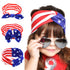 BinaryABC 4th of July Baby Headband,American Flag Headband,Fourth of july Decorations 3Pcs...