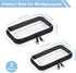 2 Pack Zippered Hard Pouch, Clear Plastic Storage Box Containers Small Toiletry Bag, Clear Hard Shell Zipper Case for Small Items, Toys, Building ...