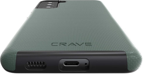 Crave Dual Guard for Galaxy S21+ Case, Shockproof Protection Dual Layer Case for Samsung Galaxy S21 Plus, S21+ 5G (6.7 inch) - Forest Green...