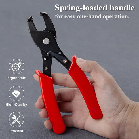 Strain Relief Crimper, Strain Relief Bushing Pliers Anti-Rust Low Carbon Steel Electrical Pliers Power Cable Fasten Wire Cable Tool for Assembly E...