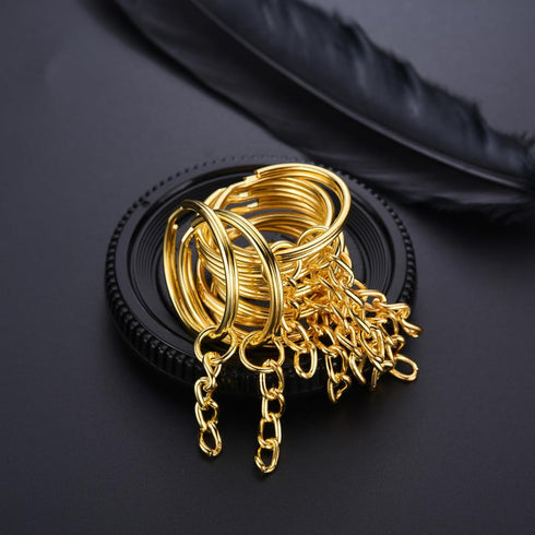 Key Chains 100Pcs Key Chain Rings Kit with Open Jump Ring & Screw Eye Pins,Keychain Accessories for Jewelry Crafts Keychains Making Supplies...