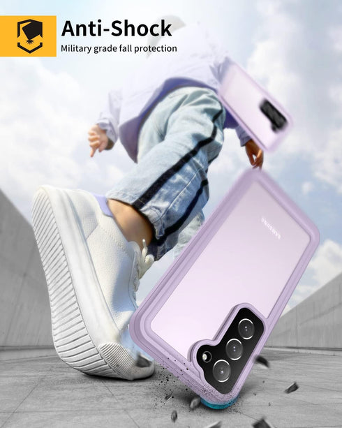 Lanhiem for Samsung Galaxy S23 Case, IP68 Waterproof Dustproof Shockproof Case with Built-in Screen Protector, Heavy Duty Full Body Protective Cov...