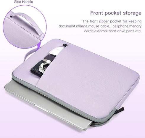 15.6 Inch Laptop Sleeve Case Water-Resistant Computer Bag with Handle for HP Lenovo Dell ASUS Acer Chromebook 15 / HP Envy X360 15.6 / Acer Aspire...