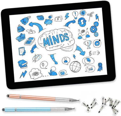 20 Pieces Universal Stylus Replacement Disc Tips,DanziX Universal Stylus Tips Round Shape Stylist Replacement Tips for Touch Screen Devices......