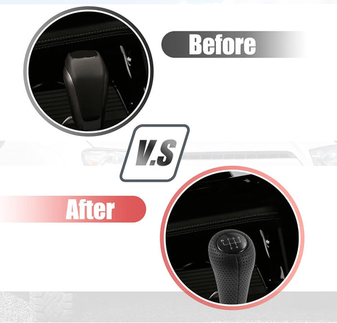 X AUTOHAUX 5 Speed Manual Gear Stick Shift Knob Transmission Gear Lever Stick Shifter Handle for BMW X1 E84 for BMW X3 E83 ABS Faux Leather Black ...